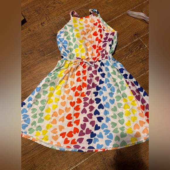 Other - Girls rainbow hearts dress 9 NEW